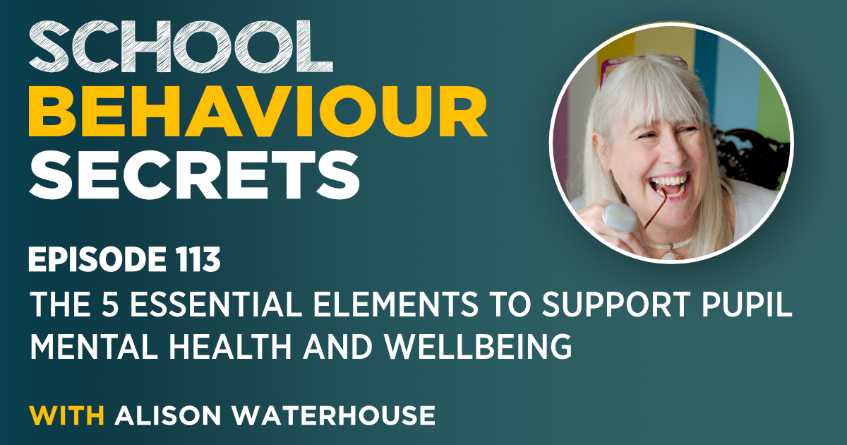 The 5 Essential Elements To Support Pupil Mental Health And Wellbeing With Alison Waterhouse
