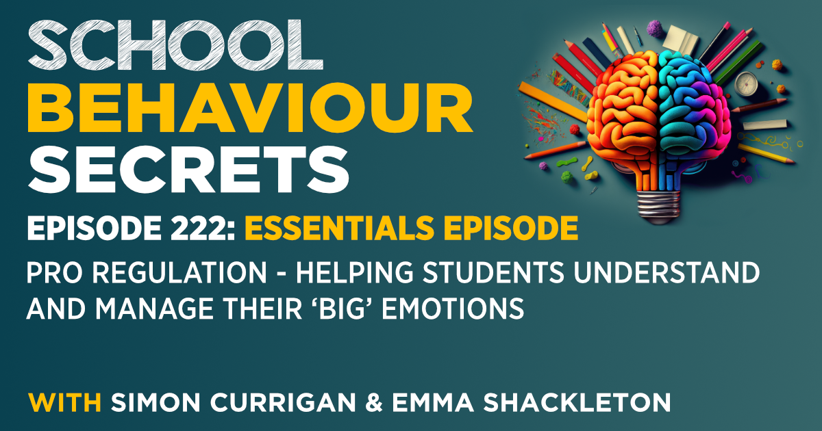 Essentials: Pro Regulation - Helping Students Understand And Manage Their 'Big' Emotions