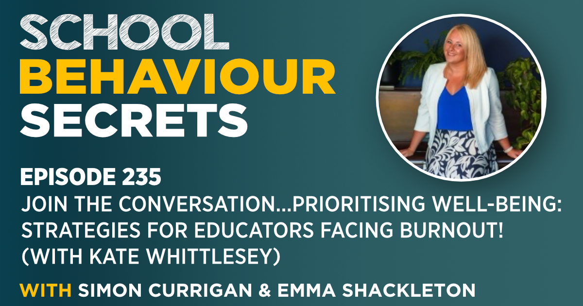 Join the conversation: Prioritising Well-Being - Strategies for Educators Facing Burnout! (With Kate Whittlesey)