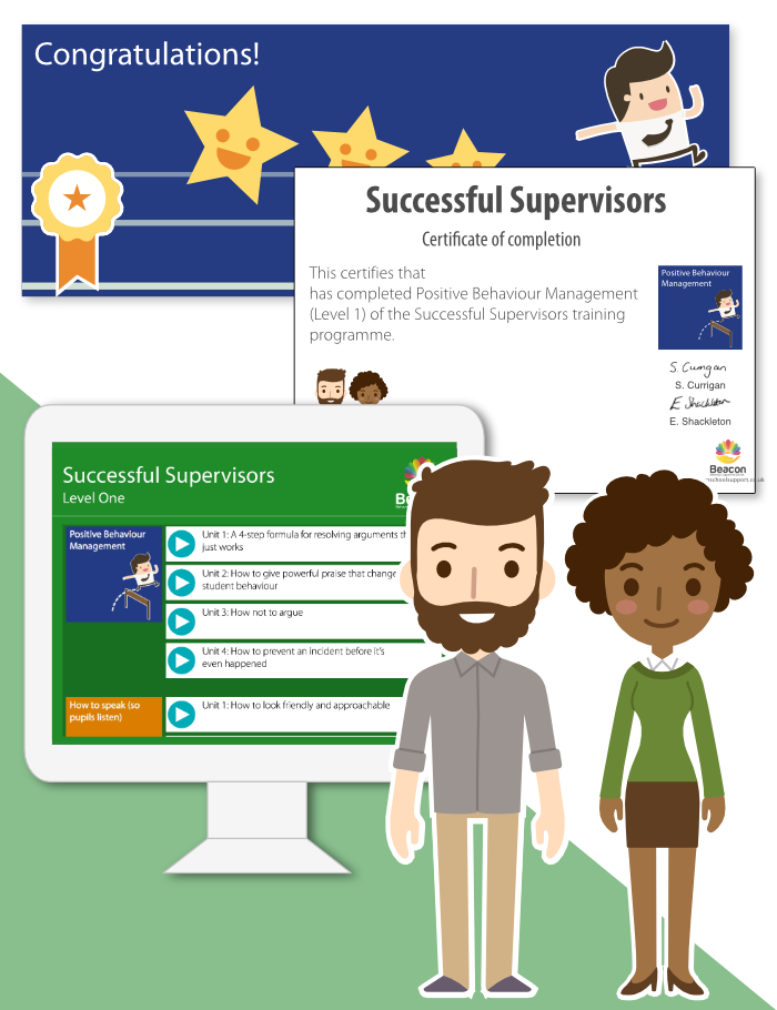 Sample resources included in Successful Supervisors presented vertically